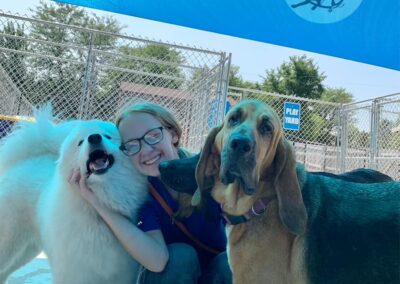 Happy dogs at Captain Creek Ranch doggy daycare near Kansas City